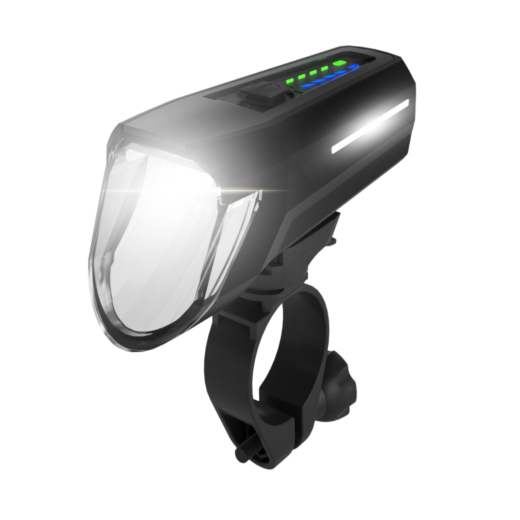 FISCHER Fahrrad Fahrrad-Frontlicht LED-Akku Frontlicht 100 Lux Fernlicht