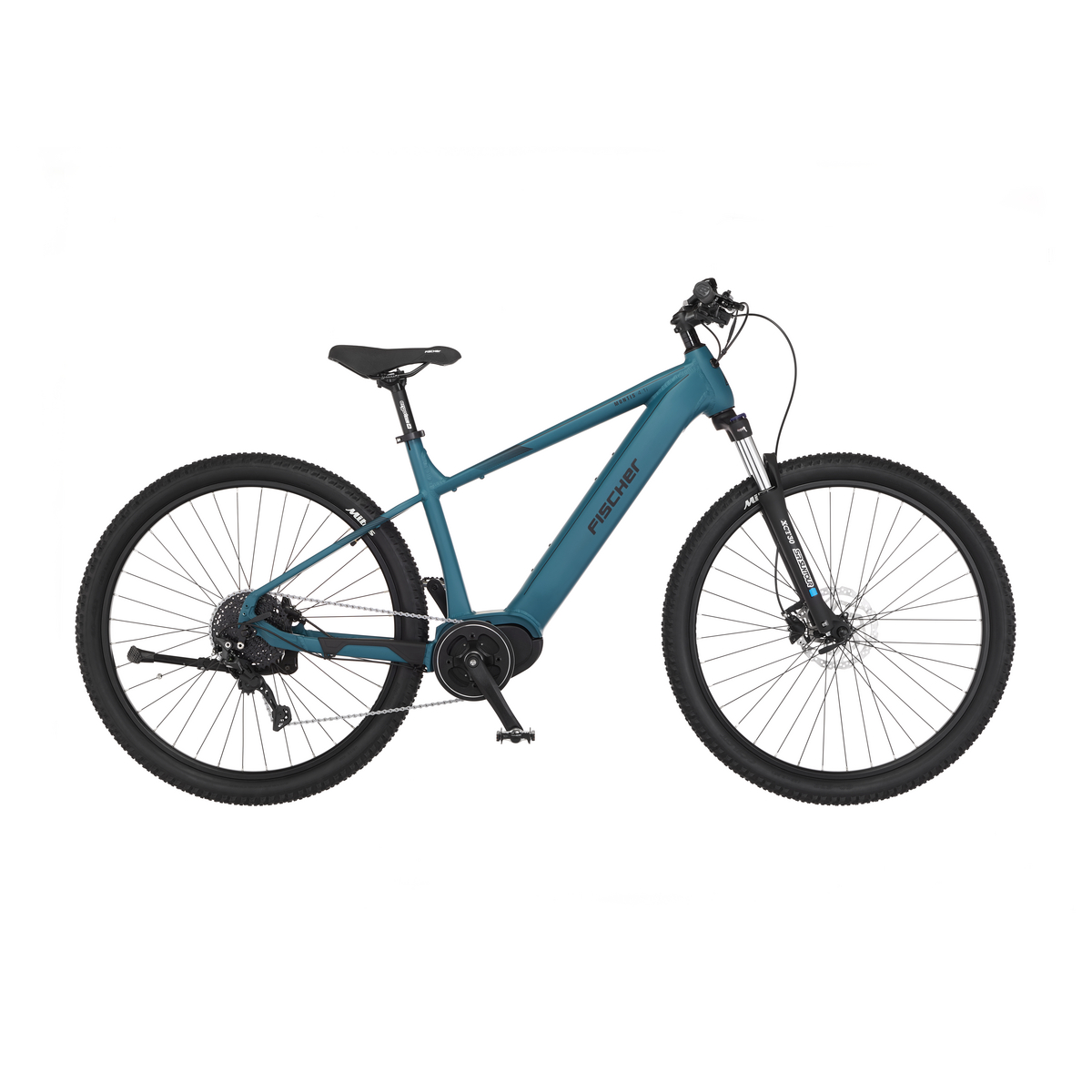 FISCHER MONTIS 4.1i E-Bike - eisdunkeltürkis matt, 29 Zoll, RH 49 cm, 630 Wh Generalüberholt