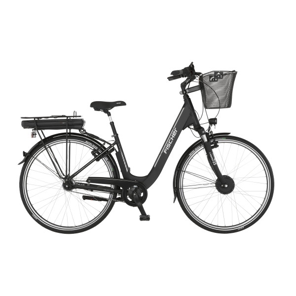 FISCHER CITA ECU 2200 E-Bike - schwarz matt, 28 Zoll, RH 44 cm, 418 Wh Generalüberholt