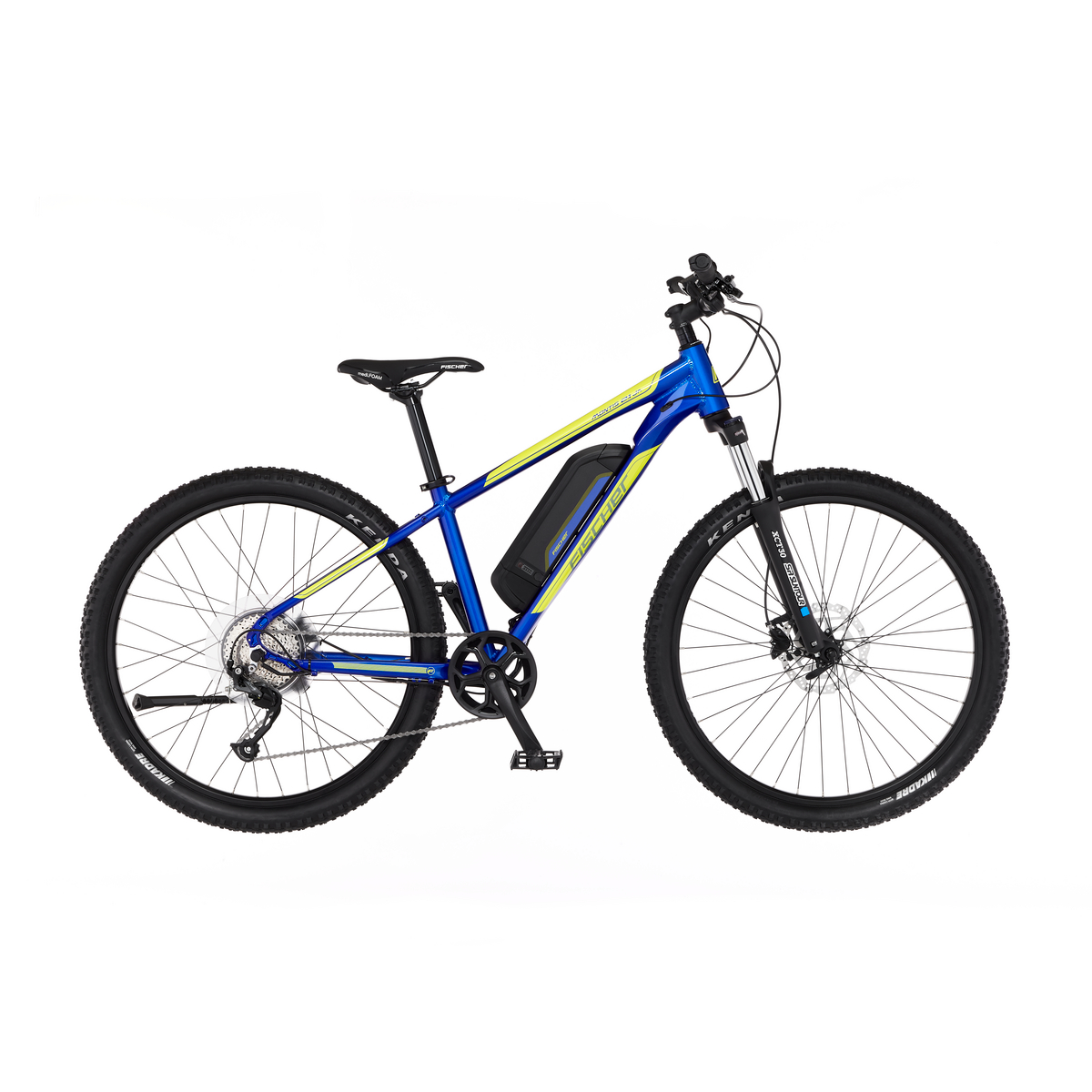 FISCHER MONTIS 2.1 E-Bike schwarz blau, 27.5 Zoll, RH 38 cm, 418 Wh Generalüberholt