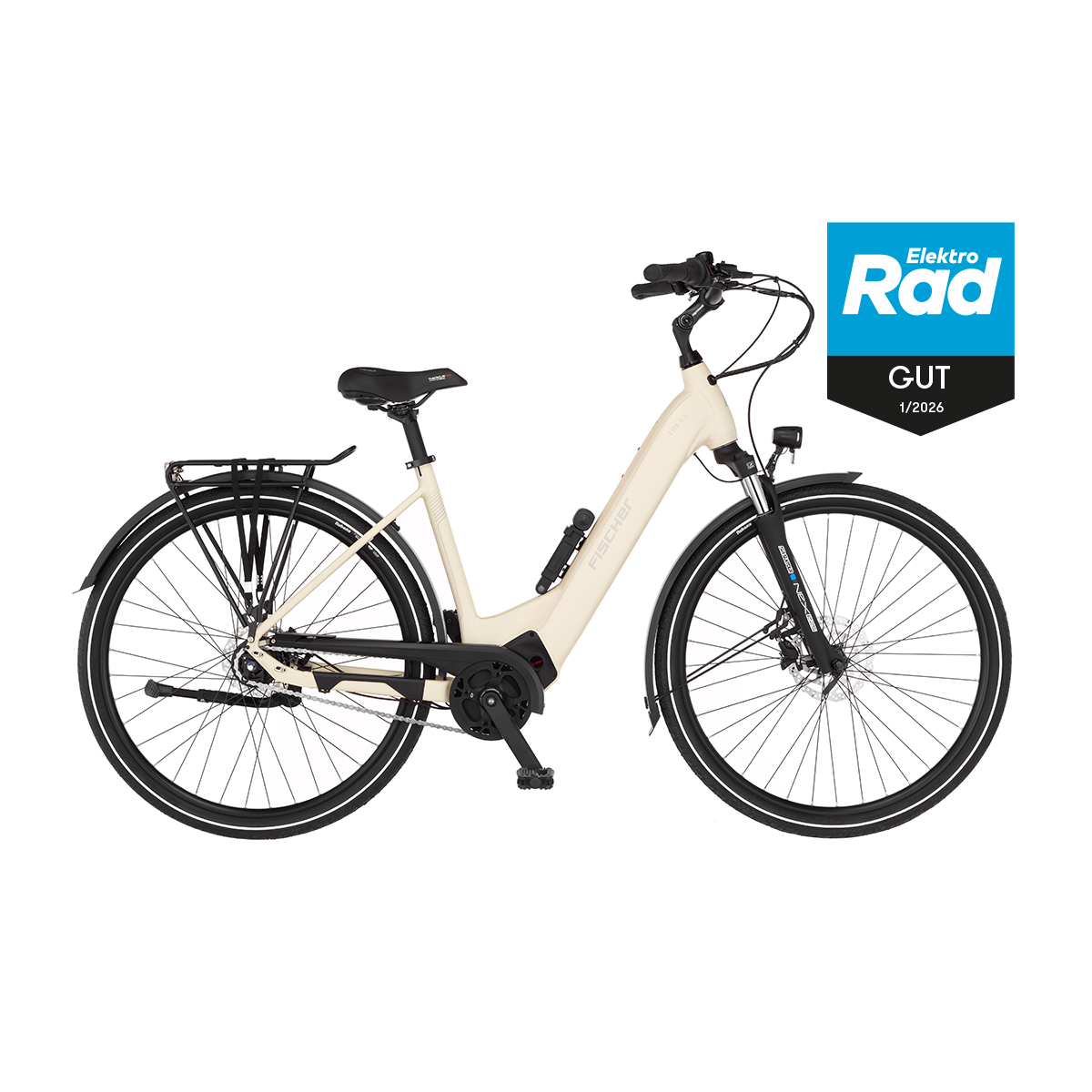 FISCHER CITA 6.8i ULTIMATE E-Bike - elfenbeinweiß matt, 28 Zoll, RH 43 cm, 711 Wh