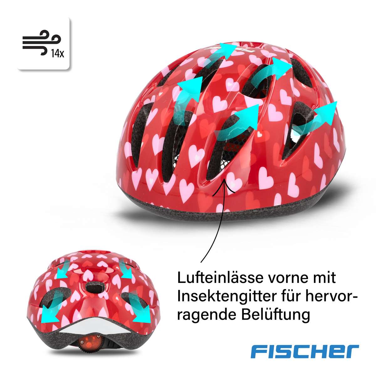 FISCHER Fahrradhelm Kinder Herz - Gre XS/S 48-54 cm | Kinder Helme |  Helme & Zubehr | Fahrradzubehr | FISCHER-BIKE.COM