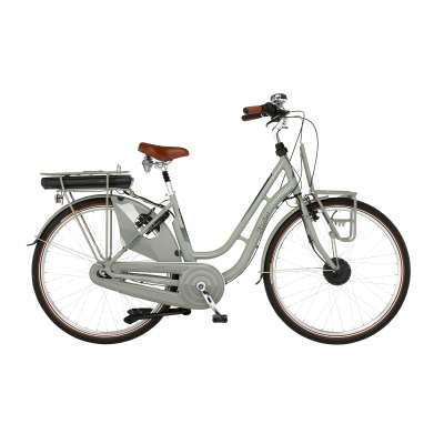 Fischer E-Bike City CITA RETRO 2.0, Elektrofahrrad Für Damen Und Herren Rh 48 Cm Frontmotor 32 Nm 36 V Akku Rot Glaenzend