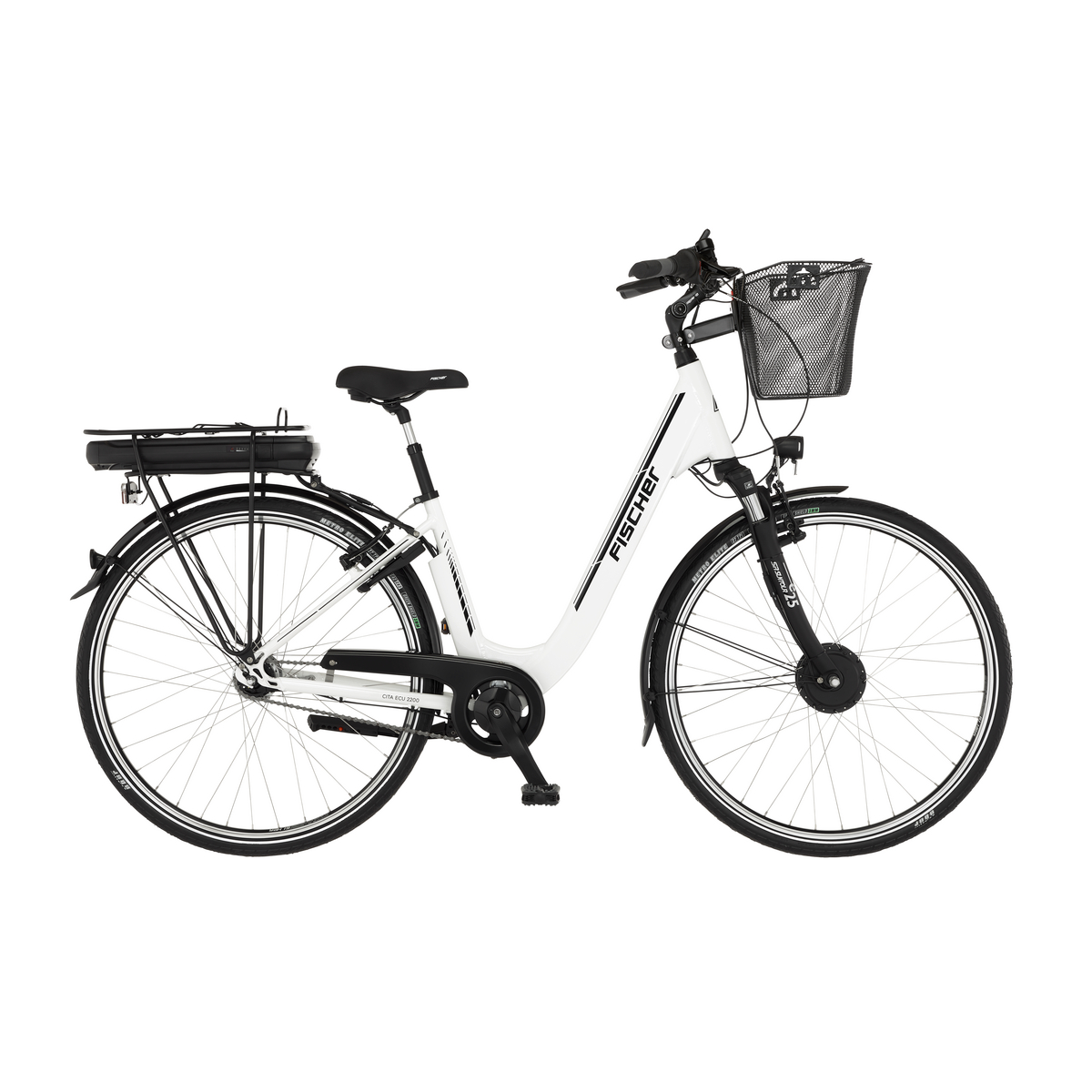 FISCHER CITA ECU 2200 E-Bike - weiß matt, 28 Zoll, RH 44 cm, 418 Generalüberholt (C)