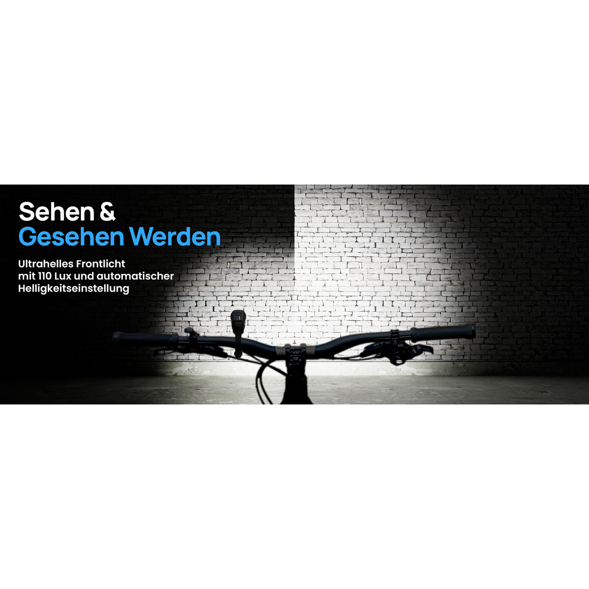 FISCHER LED-Akku Frontlicht 110 Lux