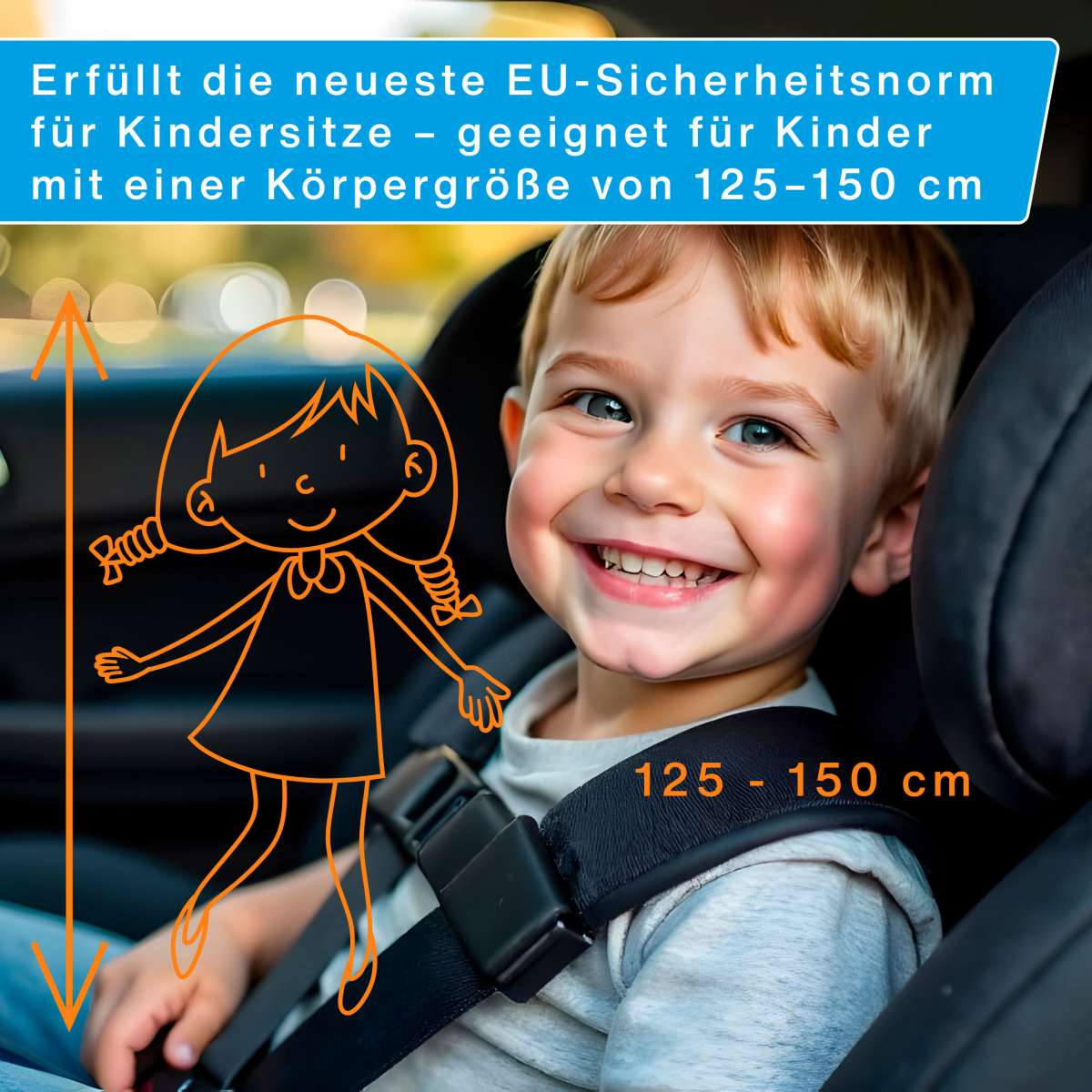 Cartrend Kids Kindersitzerhöhung – ECE R129 Zertifiziert, Seitenaufprallschutz, 10mm Schaumpolster, Waschbar, Lila – Für 125–150 Cm Cartrend Kids Kindersitzerhöhung – ECE R129 Zertifiziert, Seitenaufprallschutz, 10mm Schaumpolster, Waschbar, Lila – Für 125–150 Cm