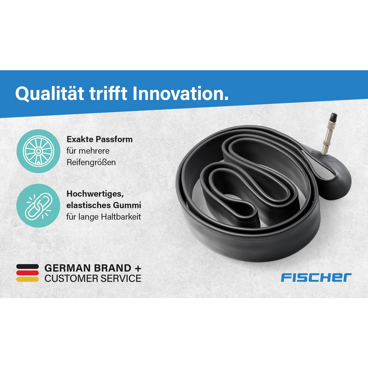 FISCHER Fahrradschlauch 20 breit DV
