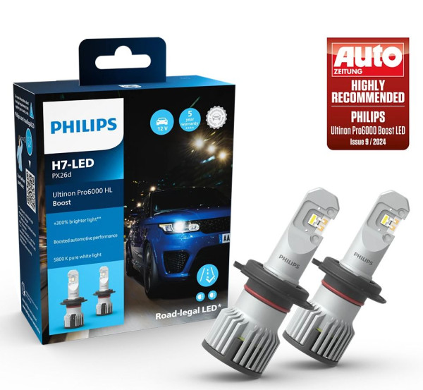 PHILIPS H7 LED Ultinon Pro6000 Boost 2x