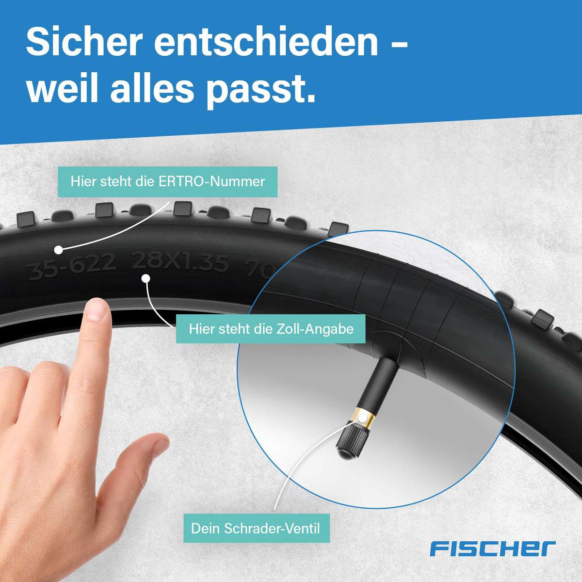 FISCHER Profex - Pneumatici per bicicletta, 28x13/8x15/8, Nero/Bianco, 28x13/8x15/8