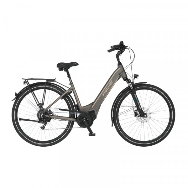 FISCHER City E-Bike Cita 6.0i - platingrau matt, RH 44 cm, 28 Zoll, 504 Wh