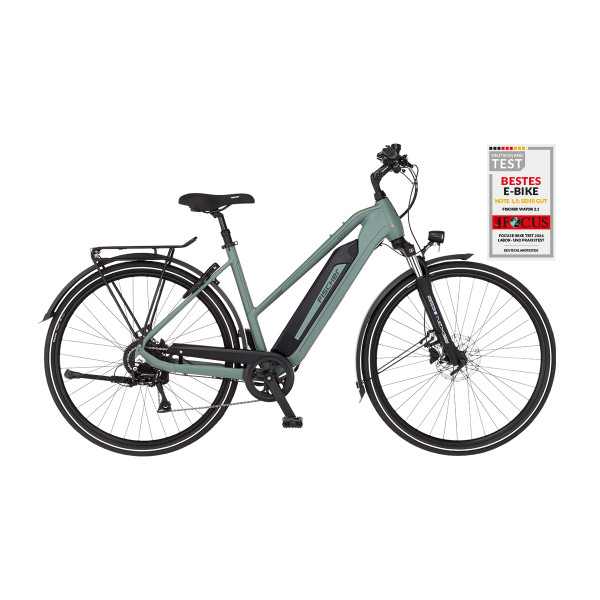 FISCHER Trekking E-Bike VIATOR 2.1 ACTIVE - grün, 28 Zoll, RH 50 cm, 459 Wh