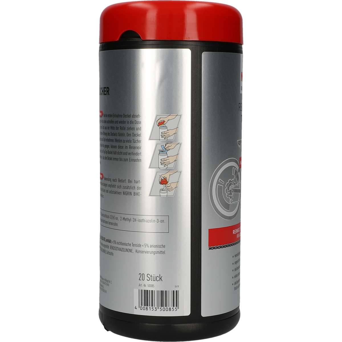 NIGRIN Bike Care Kettenreinigungsbürste 3in1 - Multi-Tool Für Fahrradpflege