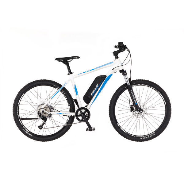 FISCHER MONTIS EM 1922 E-Bike - weiß blau, 27.5 Zoll, RH 48 cm, 418 Wh Generalüberholt