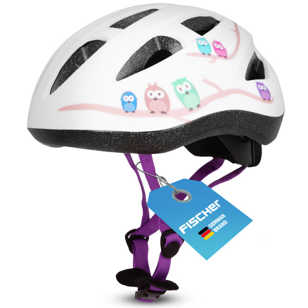FISCHER Fahrradhelm Kinder Eule - Größe S/M 55-59 cm