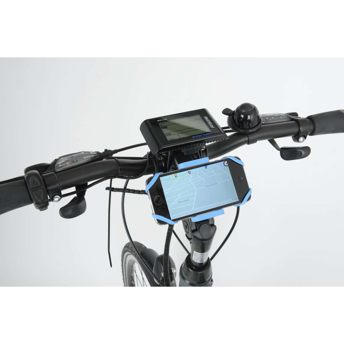 FISCHER Smartphone-Halter Mit Musikbox Und Powerbank Für