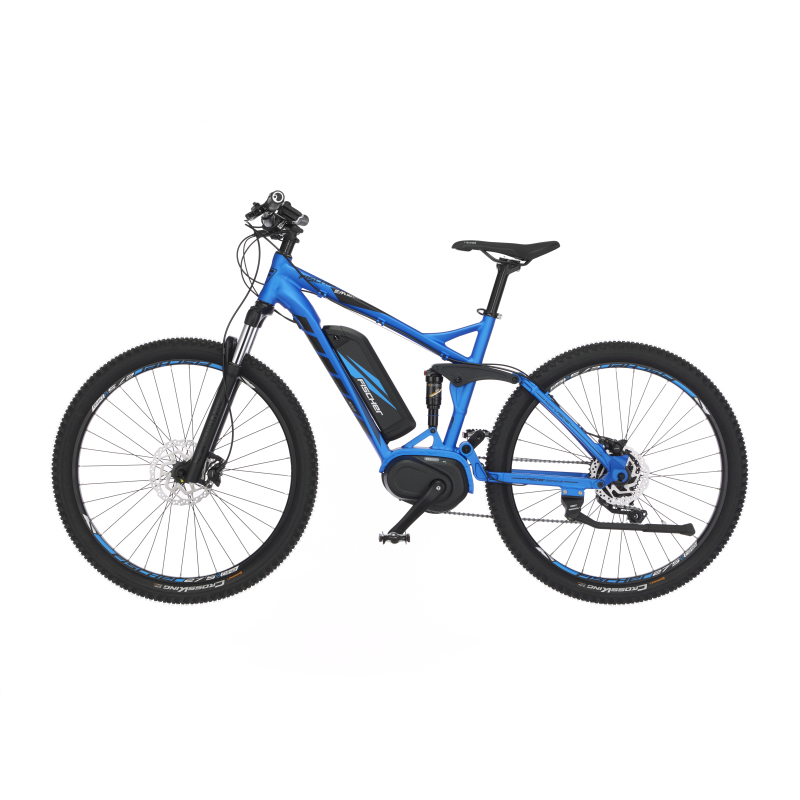 FISCHER E-Mountainbike MONTIS MTB, 1862, blau 557 Wh cm, Zoll, 27,5 RH 48 matt, E-Bike EM