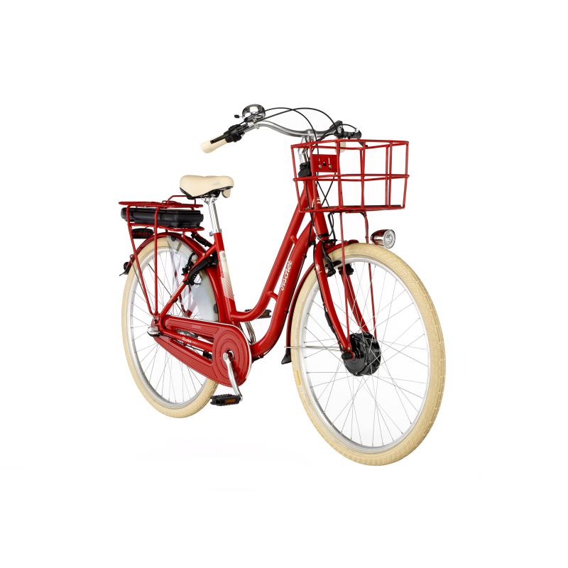 FISCHER City E-Bike Cita Retro 2.0 - rot, RH 48 cm, 28 Zoll, 418 Wh  Rücktritt | E-Bikes & Pedelecs