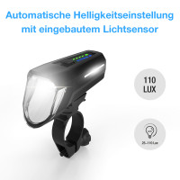 Vorschau: FISCHER LED-Akku Frontlicht 110 Lux Vorschau: FISCHER LED-Akku Frontlicht 110 Lux