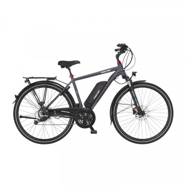 FISCHER Trekking E-Bike Viator ETH 2222 - anthrazit, RH 50 cm, 28 Zoll, 422 Wh Restposten | B-Ware