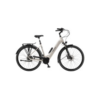 FISCHER City E-Bike CITA 4.3 - beige matt, 28 Zoll, RH 43 cm, 630 Wh Generalüberholt (B)