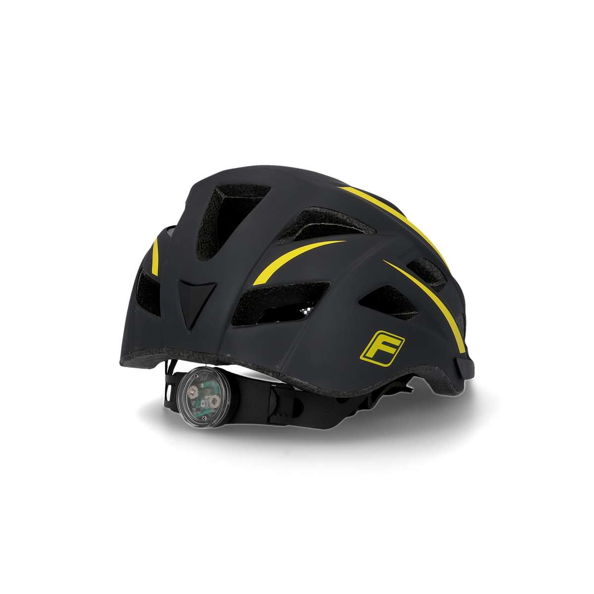 FISCHER Urban Montis Fahrradhelm L/XL  Schwarz | Integriertes Licht, 20  Belftungsffnungen, verstellbares Innenring-System | FISCHER-BIKE.COM