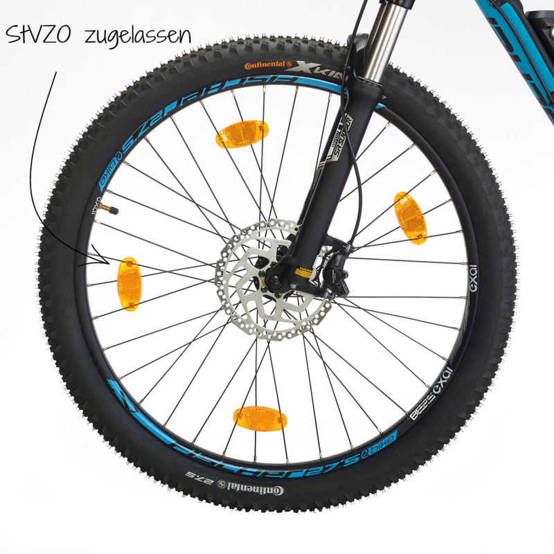 Fahrrad Speichen Reflektoren Mountainbike Fisch-förmigen Stahl