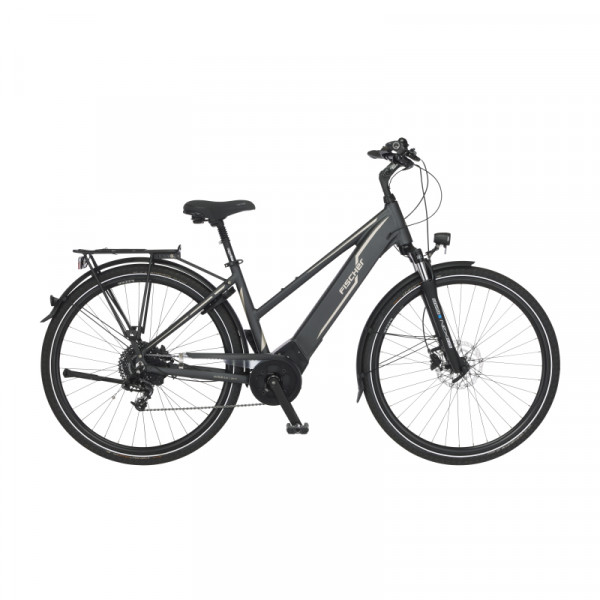 FISCHER Trekking E-Bike Viator 5.0i - schiefergrau matt, RH 49 cm, 28 Zoll, 504 Wh