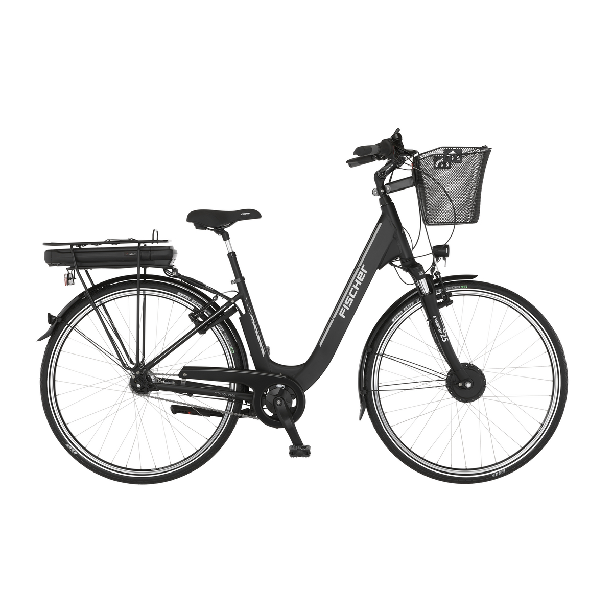 FISCHER City E-Bike Cita ECU 2200 - schwarz, RH 44 cm, 28 Zoll, 418 Wh  Rücktritt