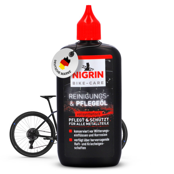 NIGRIN BIKE-CARE E-Bike und Fahrrad Metallteile-Reinigungs- & Pflege-Öl - 100ml