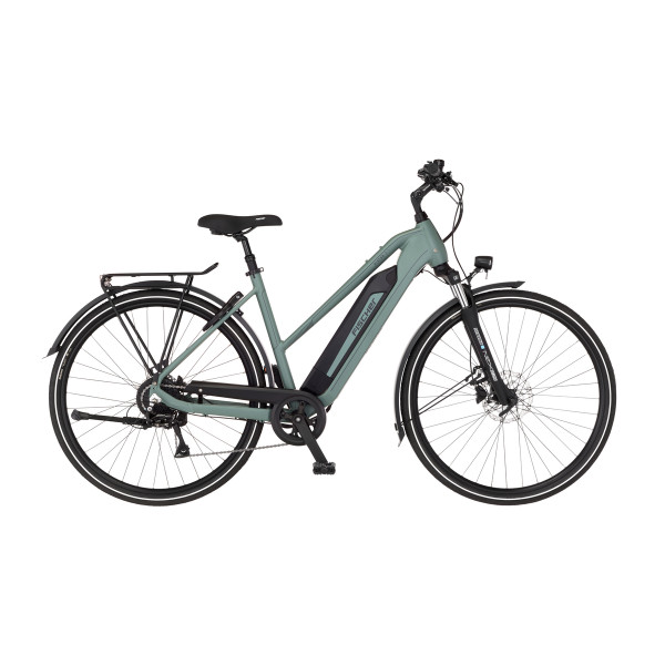 FISCHER Trekking E-Bike VIATOR 2.1 ACTIVE - grün, 28 Zoll, RH 45 cm, 459 Wh