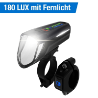 FISCHER LED-Akku Frontlicht 100 Lux mit Fernlichtfunktion 80 Lux