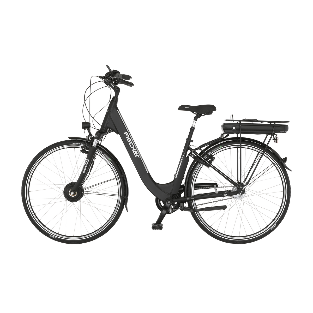 FISCHER CITA ECU | Outlet | | E-Bike E-Bikes Wh 44 Outlet 522 matt, E-Bikes City - 2206 RH cm, schwarz - Outlet Sale% Generalüberholt Zoll, 28 City 