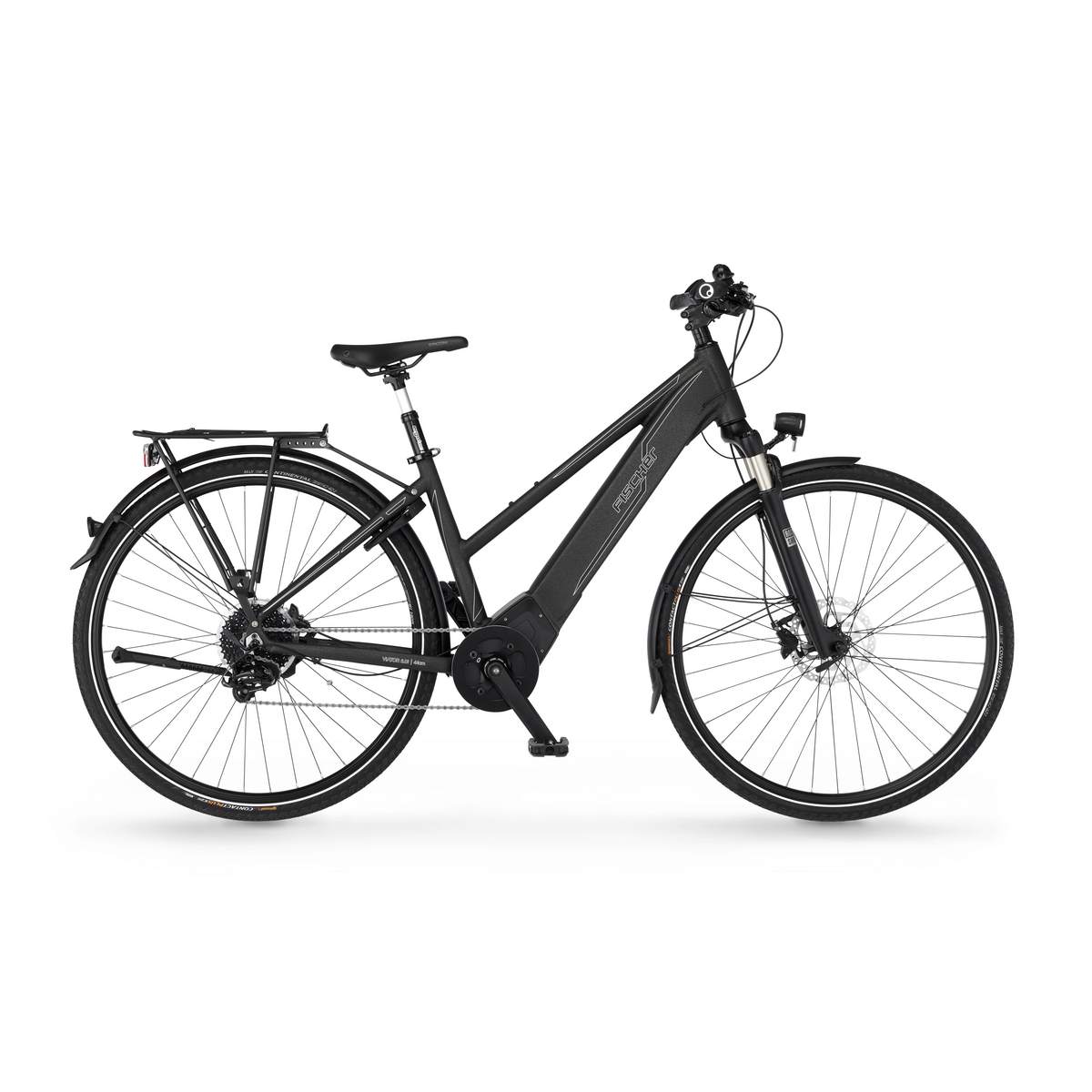 FISCHER Trekking E-Bike Viator 6.0i - graphit matt, RH 44 cm, 28 Zoll, 504 Wh Generalüberholt