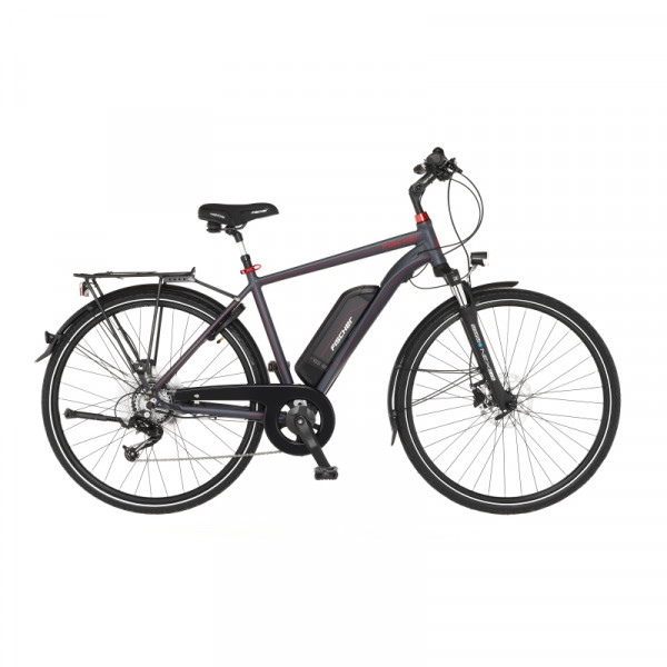 FISCHER Trekking E-Bike Viator 1.0 - anthrazit matt, RH 50 cm, 28 Zoll, 422 Wh Generalüberholt