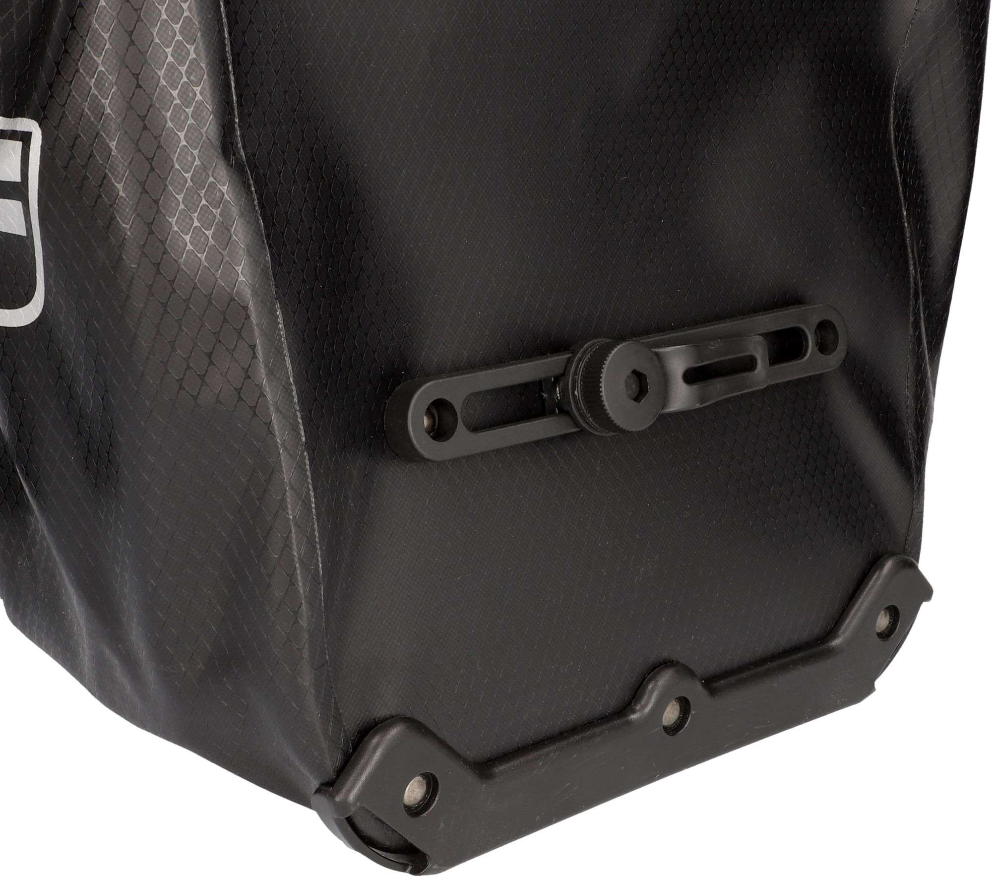 Fischer Fahrrad Gepcktrgertasche 18L  Wasserdicht Aus Plane   Wei/schwarz  Mit Tragegriff (Modell 86264) Fahrradtasche Gepcktrger