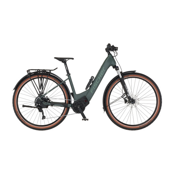 FISCHER TERRA T100 E-Bike - green, 28 Zoll, RH 43 cm, 711 Wh Generalüberholt