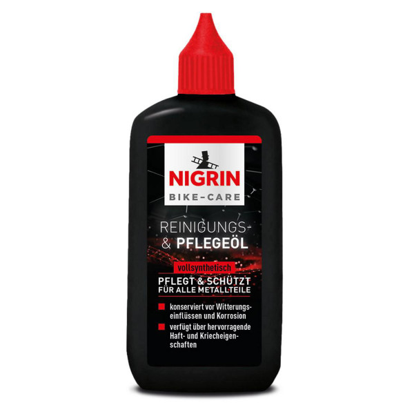 NIGRIN BIKE-CARE E-Bike und Fahrrad Metallteile-Reinigungs- & Pflege-Öl - 100ml