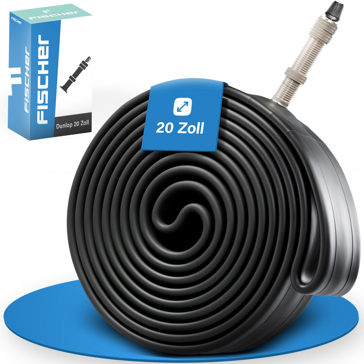 FISCHER Fahrradschlauch 20 breit DV