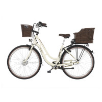 FISCHER City E-Bike CITA ER 1804 - elfenbein glänzend, 28 Zoll, RH 48 cm, 317 Wh Generalüberholt