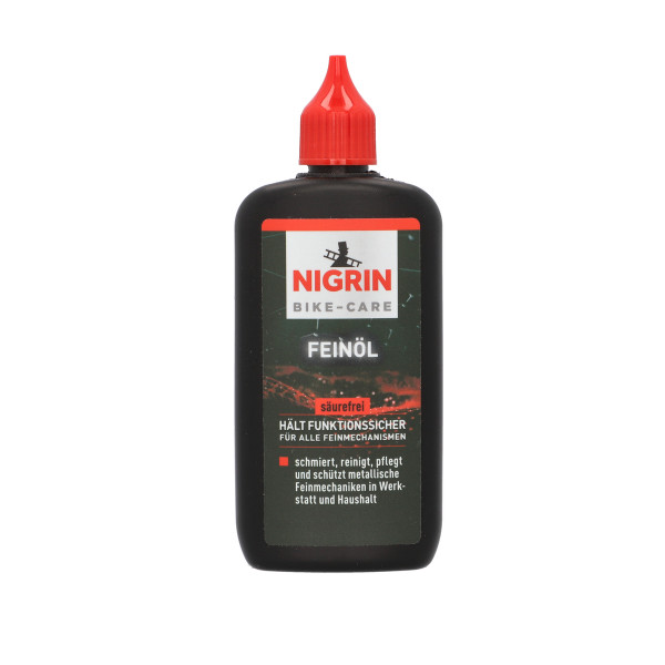NIGRIN BIKE-CARE E-Bike- und Fahrrad-Feinöl für alle Feinmechanismen - 100ml