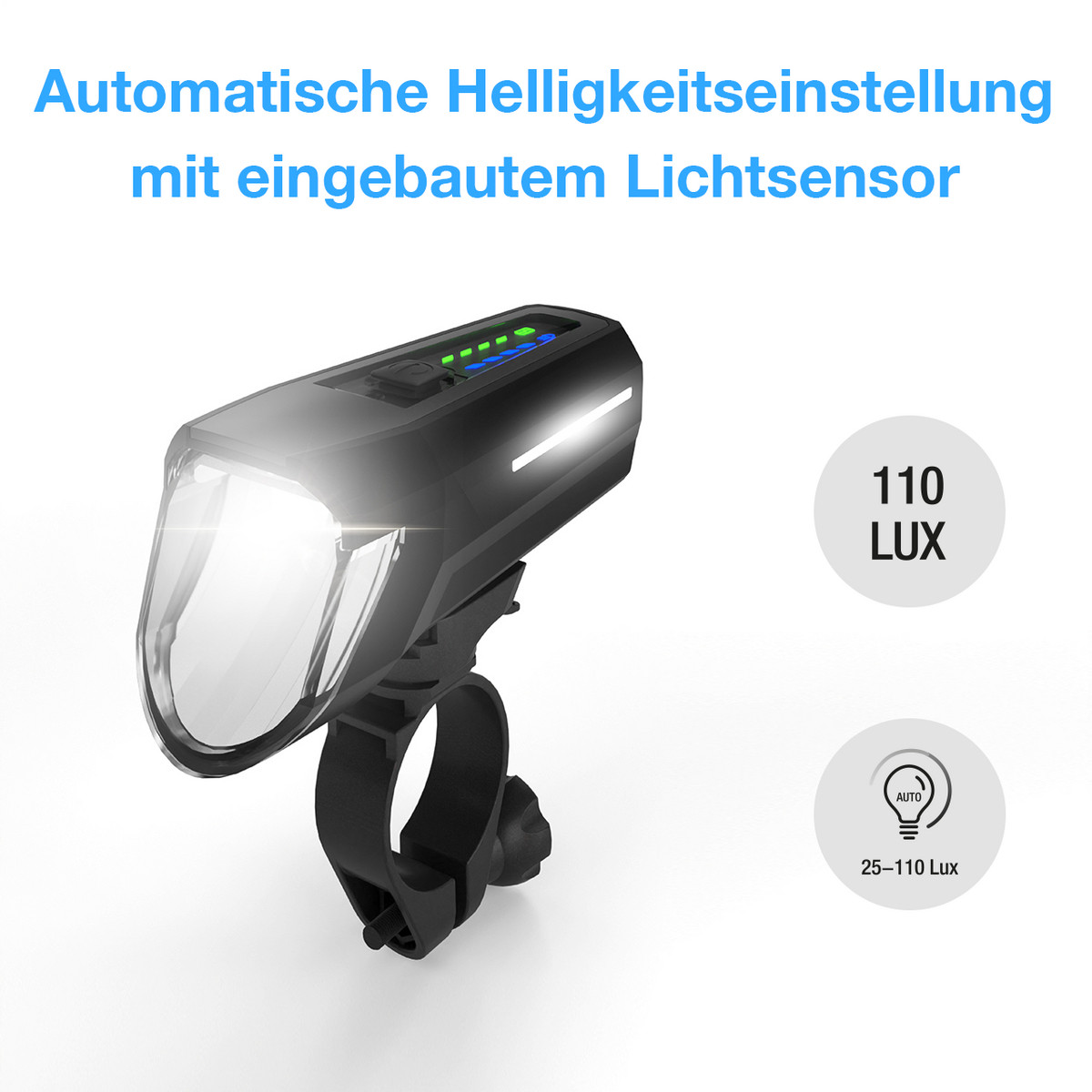 FISCHER LED-Akku Frontlicht 110 Lux