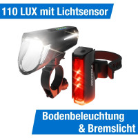 FISCHER LED-Akku Beleuchtungs-Set TWIN STOP 110 Lux