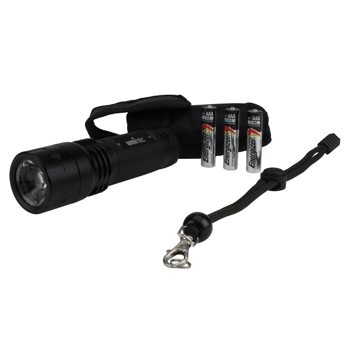 UNITEC LED Taschenlampe PRO 230Z sw